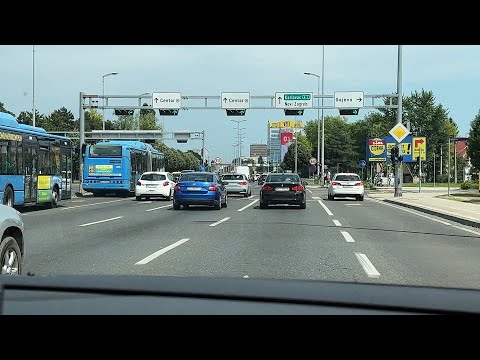 Driving in Zagreb (Croatia) [4K UHD]