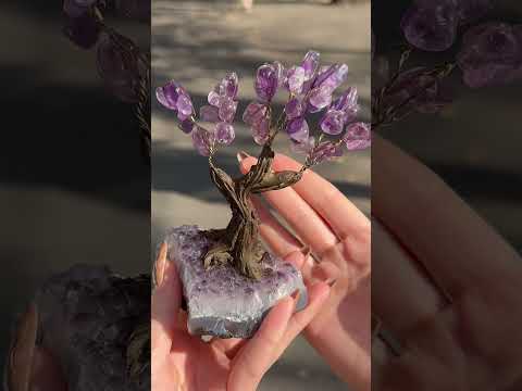 Copac decorativ Ametist pe baza de cluster