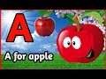 A For Apple To Zebra Spelling With Pictures A For Apple B For Ball A For Apple To Zebra Abcd