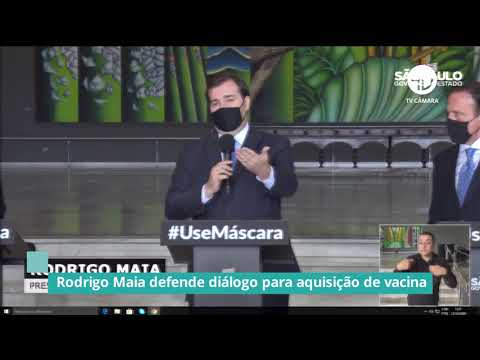 Rodrigo Maia defende diálogo para aquisição de vacina contra Covid - 23/10/20