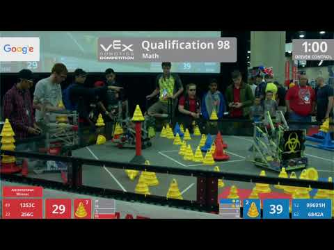 2018 VRC Math Q98 - 1353C 356C vs 99691H 6842A - 112 to 71