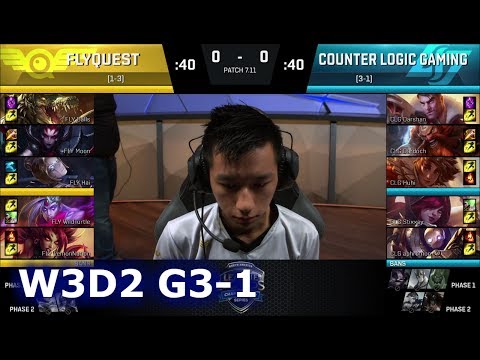 FlyQuest vs CLG | Game 1 S7 NA LCS Summer 2017 Week 3 Day 2 | FLY vs CLG G1 W3D2