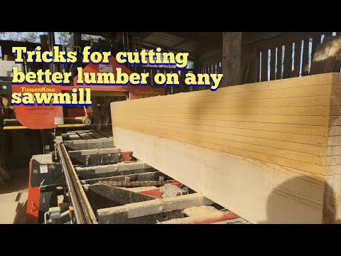 The secrets to cutting straight lumber on your sawmill