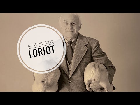 Loriot in der Ausstellung Treue Freunde im Bayerischen Nationalmuseum