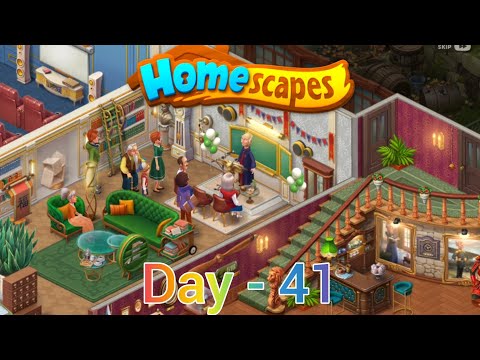 Homescapes Gameplay | Day 41 | Library Fully Restored 📚🎉 Party Time in the Mansion!