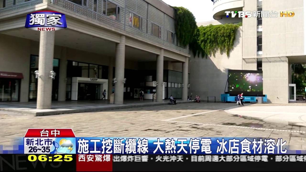 施工挖斷纜線大熱天停電　冰店食材溶化