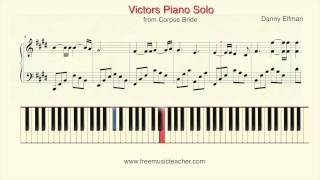 How To Play Piano: Corpse Bride "Victors Solo" Danny Elfman" Piano Tutorial by Ramin Yousefi