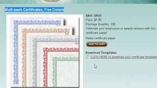 Printing Certificates HD