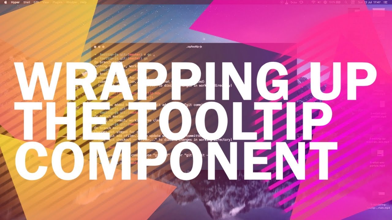 Building a react tooltip library - Wrapping up the tooltip component - 9 of 12