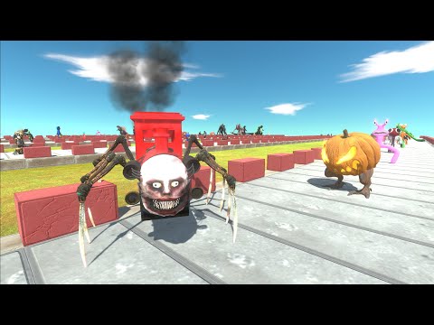 Choo Choo Charles OASIS DEATH RUN - Animal Revolt Battle Simulator