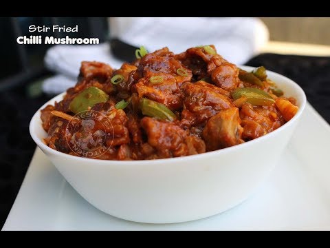 Stir fried chilli mushroom Video