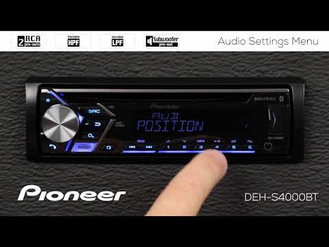 How To - Audio Settings Menu on Pioneer In-Dash Receivers 2018