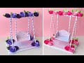 How to make a Paper Swing / DIY Miniature Swing Making at Home / Paper Crafts Idea