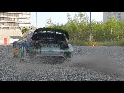 RC Traxxas - Ken Block Fiesta 2x Lipo Battery 65+mph!  (With crashes, spoiler cam, and bumper cam)
