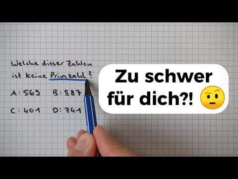 Mathe QUIZ - Welche ist keine Primzahl?