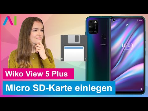 WIKO View 5 Plus - Micro-SD-Karte einlegen • 💾 • 📲 • 📈 •