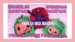 TIANGGE COCOMELON BACKPACK SPIDERMAN BACKPACK KIDS EVERYDAY BAGS CHARACTER BAGS MURANG PANGREGALO
