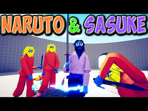 TABS - Naruto & Sasuke  vs Every Faction | MODS GAMEPLAY