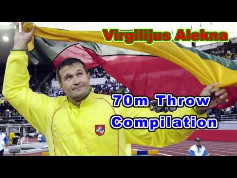 【円盤投げ】Virgilijus Alekna 70m throw compilation ウィルギリウス・アレクナ　70mスロー集