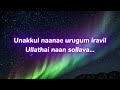 Unakkul Naane Karaoke With Lyrics Pachaikili Muthucharam