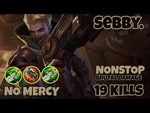 Sebby. No Mercy Granger! Double BOD Nonstop Brutal Damage 19 Kills - Mobile Legends