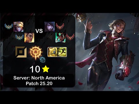 Ezreal ADC + Rell vs Aphelios + Karma - NA Challenger - Patch 25.20