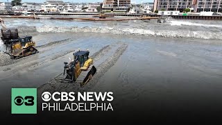 Governor Phil Murphy tours North Wildwood's beach restoration project