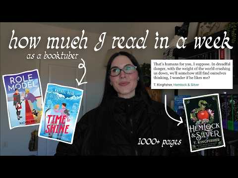 What I realistically read in a week as a booktuber ꩜ READING VLOG