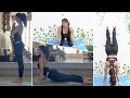 Jacqueline Fernandez Morning Yoga Session At Home
