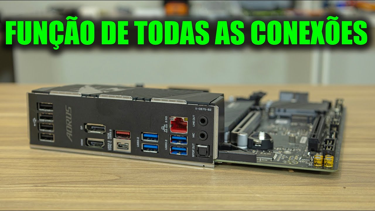 PARA O QUE SERVEM TODAS AS CONEXÕES TRASEIRAS DA PLACA MÃE? ÁUDIO, VÍDEO, USB, REDE