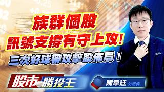 族群個股訊號支撐有守上攻 ! 三次好球帶攻擊股佈局 ! #TPK-KY #國精化 #旺宏 #南亞科 #力積電 #華通｜股市勝投王｜陳韋廷 (圖)