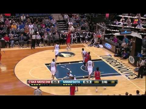 Milos Teodosic 26 points 9 assists vs Minnesota T'Wolves full highlights NBA preseason 10/07/2013