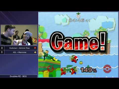 CT GamerCon 2 SSBM - Admiral Zhao/dudutsai (Red) vs. Warmmer/ASL (Green) - Melee Doubles WR2