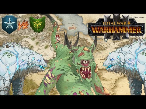 Nurgles Faces The DOUBLE ELEMENTAL BEAR | Nurgle vs Kislev - Total War Warhammer 3