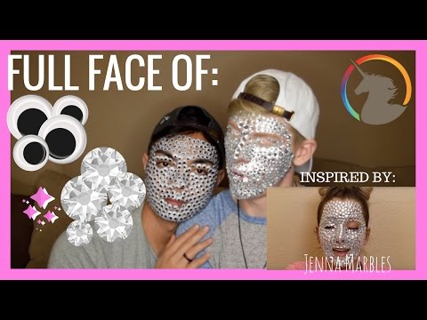 Full Face of Rhinestones and Googly Eyes!!!