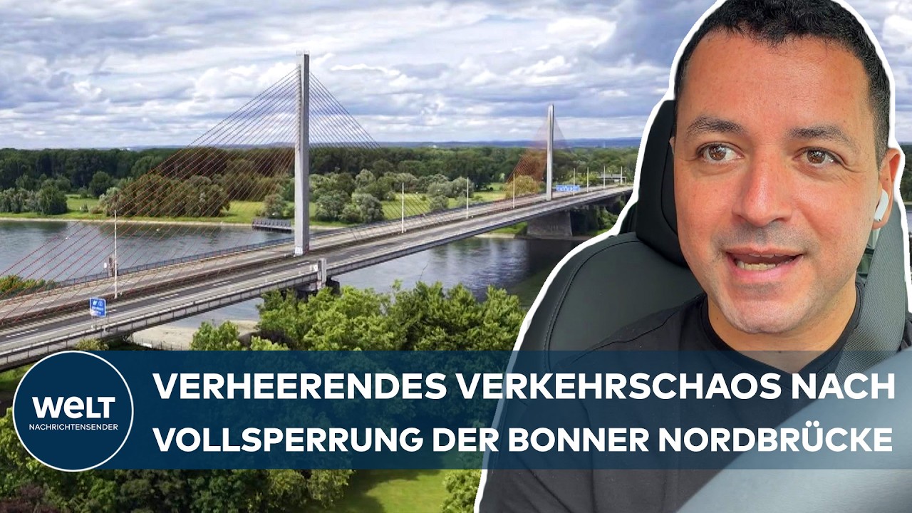 VERKEHRSCHAOS: Bonner Nordbrücke gesperrt! Pendler verlieren die wichtige Ost-West-Verbindung