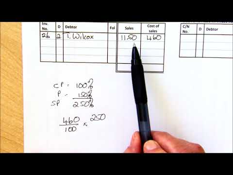 Part of a video titled Debtors and Debtors Allowances Journals - YouTube