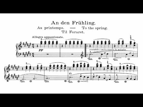 Edvard Grieg: An den Frühling (To The Spring) Op.43, No.6 (audio + sheet music) [Thurzó]