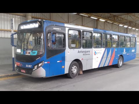 (auto ônibus moratense) apache vip 4 26.067 da EMTU saindo do terminal oeste