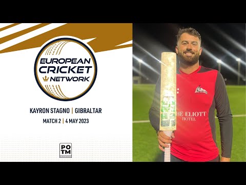POTM: K.Stagno - GIB vs POR | Highlights | ECN Gibraltar T20I | 4 May 2023 | ECN23.002