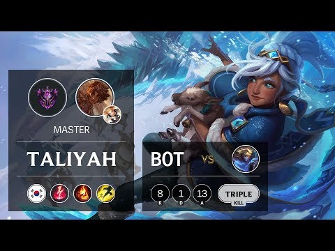 Taliyah Bot vs Ezreal - KR Master Patch 9.13