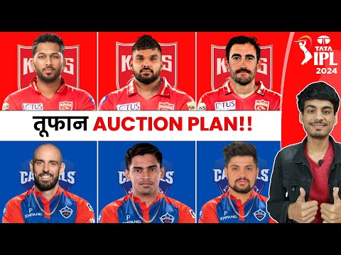 IPL 2024 : PBKS Target Players List | Auction Strategy | DC Target Players List | IPL AUCTION