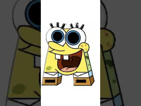 Alphabet Lore Transformation to Sponge Bob 🅰️ #alphabetloretransformation #spongebob #alphabetlore