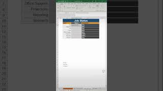 Job tracker. Learn how to use data bars and if statements to show progress and status. - Excel Xpert tutorial video