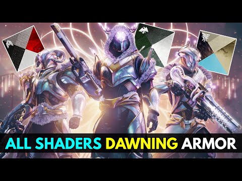 ALL SHADERS ON THE DAWNING 2022 ARMOR!