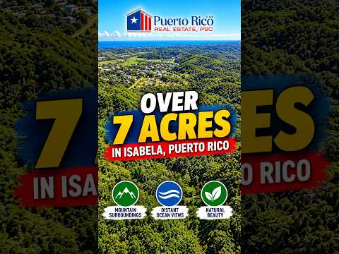 7+ Acres for Sale in Isabela, Puerto Rico 🌴 Ocean Views! #Shorts
