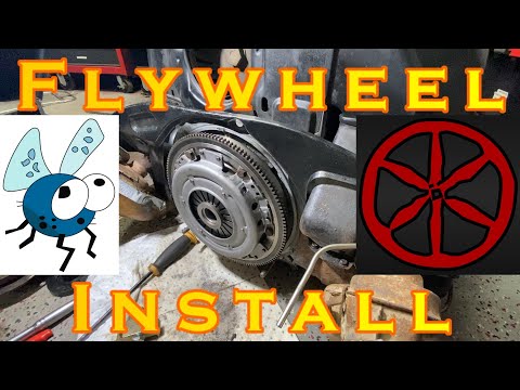 VW BUG FLYWHEEL AND CLUTCH INSTALL