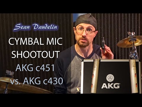 AKG c451 vs. AKG c430 - Cymbal Microphone Shootout (Hi-Hat and Ride)