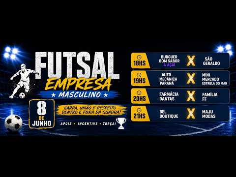 FUTSAL DE MUQUÉM DO SÃO FRANCISCO - CATEGORIA MASCULINO: 2ª RODADA DO FUTSAL EMPRESA -2026
