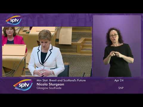 Ministerial Statement: Brexit and Scotland’s Future (BSL) - 24 April 2019